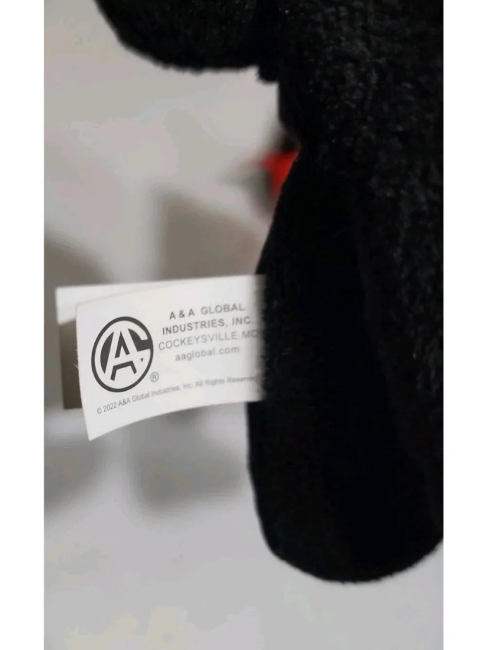 Black Cat Plush Halloween Arched Back Scary & Red Cat In Black‎ Witch Hat Smiley